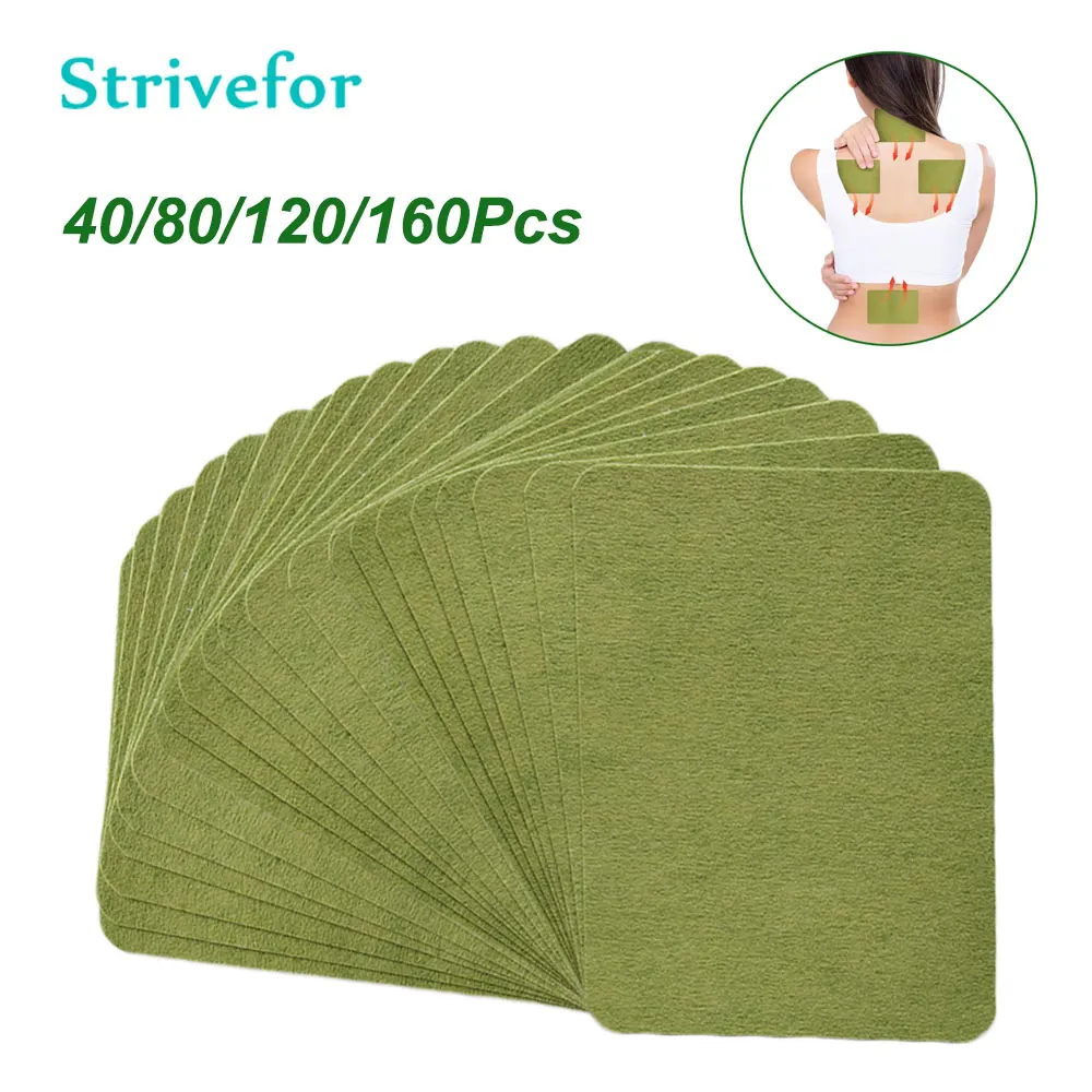 40/80/120/160pcs Neck Shoulder Knee Back Muscle Soothing Patches For Athlete's Office Workers Middle-aged & Elderly People
