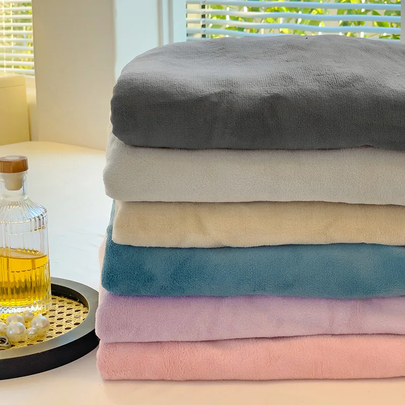 

Plush Double Bed Sheet Mattress Cover Couple 2 People Elastic Fitted Sheet King Queen size 150 180 Warm Winter No Pillowcase