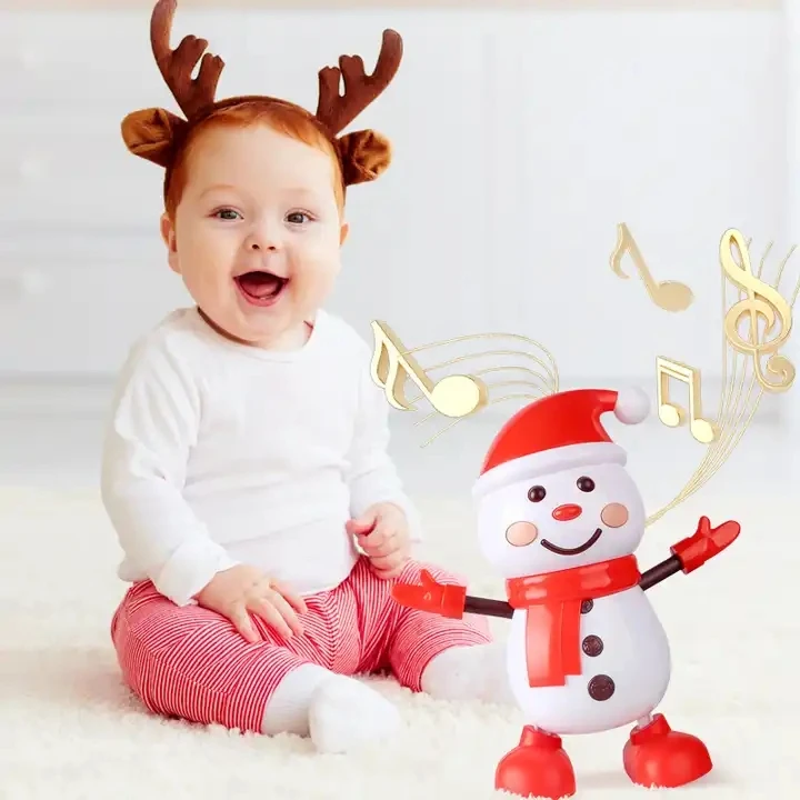 Cuteoy Christmas Dancing Snowman Twisting Toy With Lighting, Music, Dance, Gifts For Kids