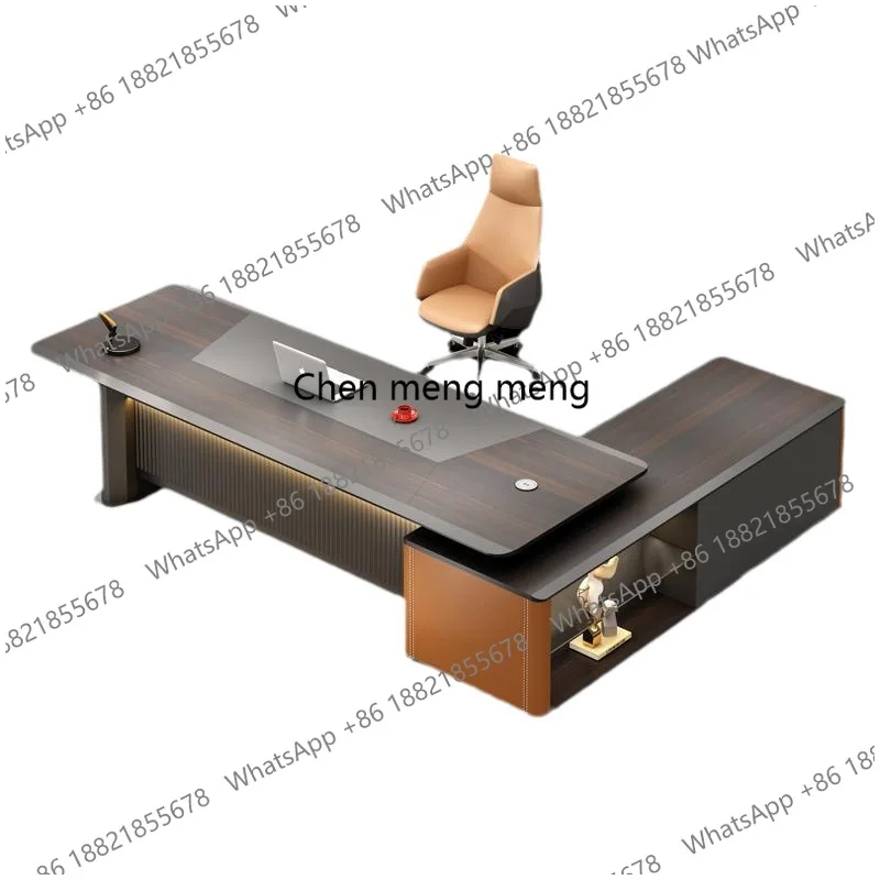 

new model to the store boss simple modern president table office furniture light luxury manager large class desk table