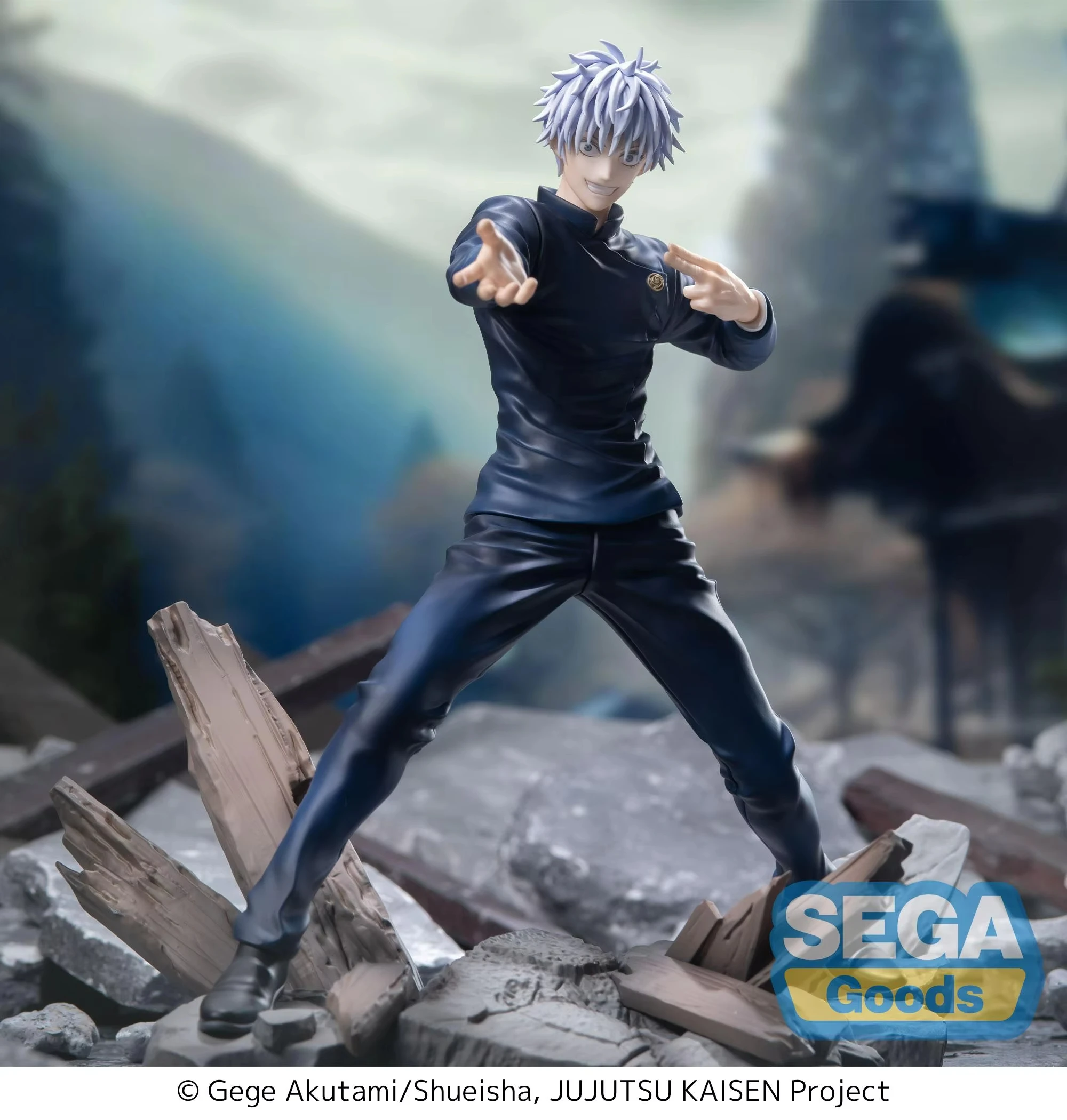 Figura de acción original de S.E.G.A. del anime Jujutsu Kaisen, personaje Gojo Satoru, modelo de juguete, adorno de garaje, estatua.