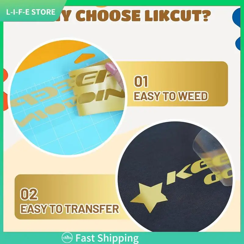 

Heat Transfer Vinyl Iron-On Vinyl Roll For T-Shirts, Htv Vinyl Durable Easy To Use Earthy Yellow