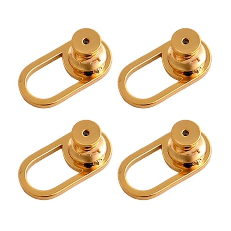 652F Pack of 4 U Shaped Earring Lifter Backs Practical Earring Stabilizers Metal Support for Heavy Earrings and Droopy Ears
