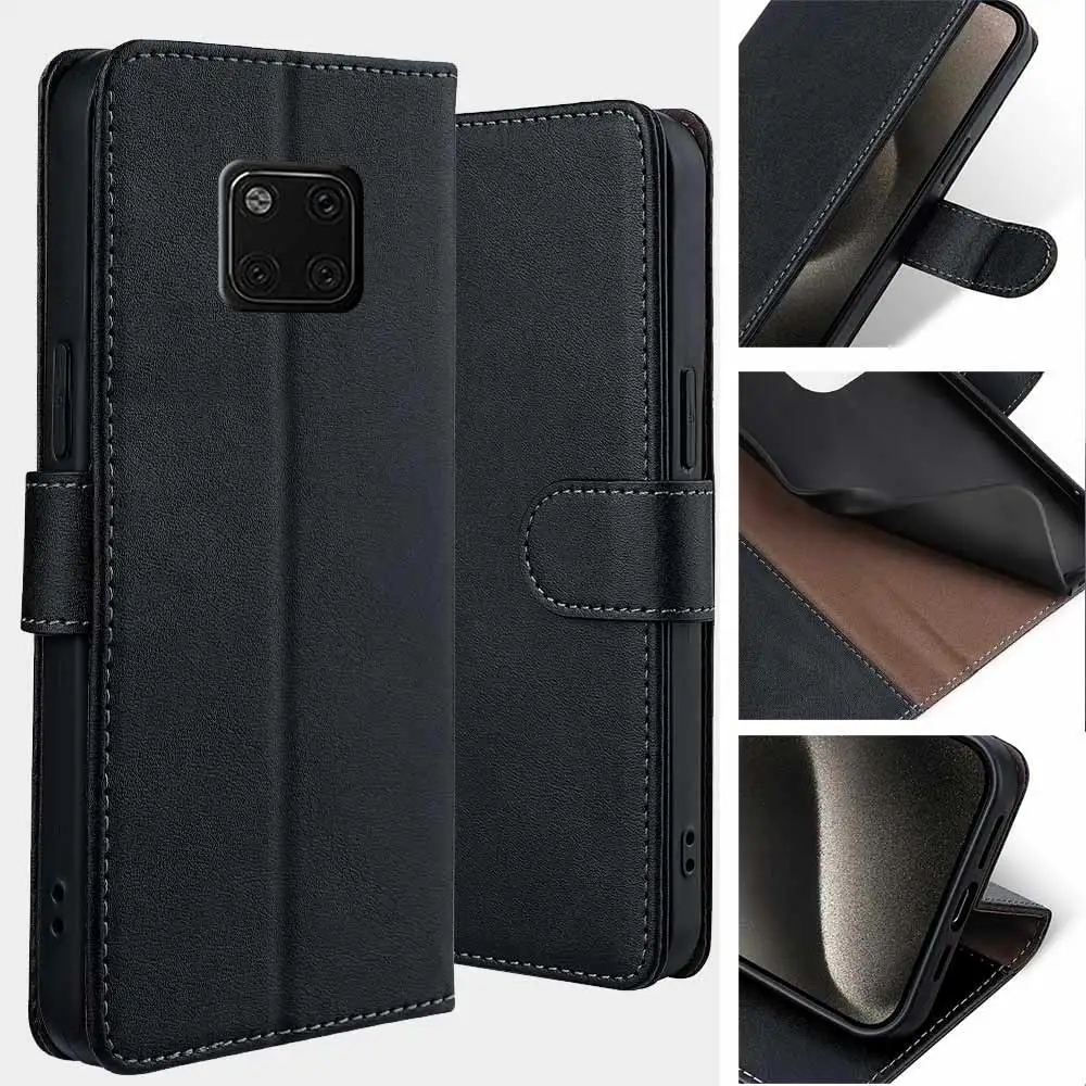 Custodia Portafoglio In Pelle PU Per Huawei Mate 20 Pro | Con Slot Per Carte E Supporto | Disegno Piccolo Leone