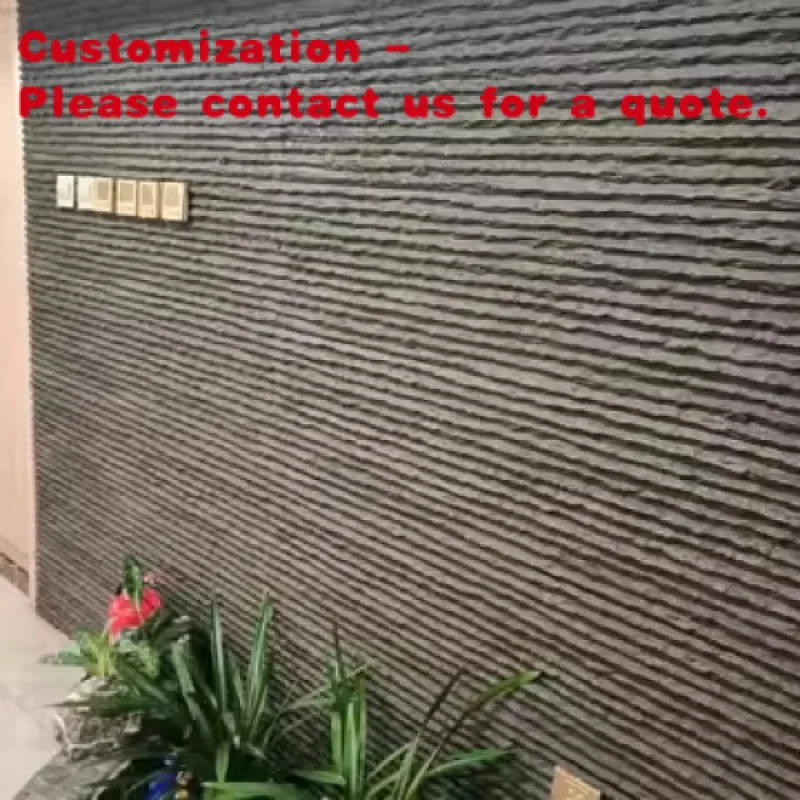 

На заказ. ПУ искусственный камень настенная плитка струящаяся культура камня внешний пейзаж двор бассейн занавеска