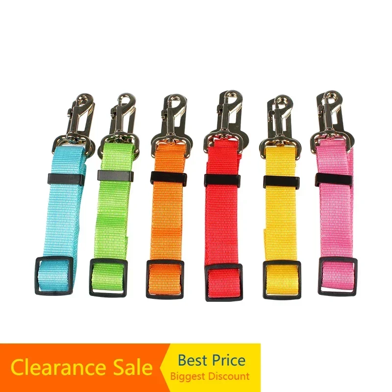 Safe Seat Belt for Dogs Puppies in Car adjustable Seatbelt Harness Lead Clip Pet Dog Supplies Accessories Safety Pet Products