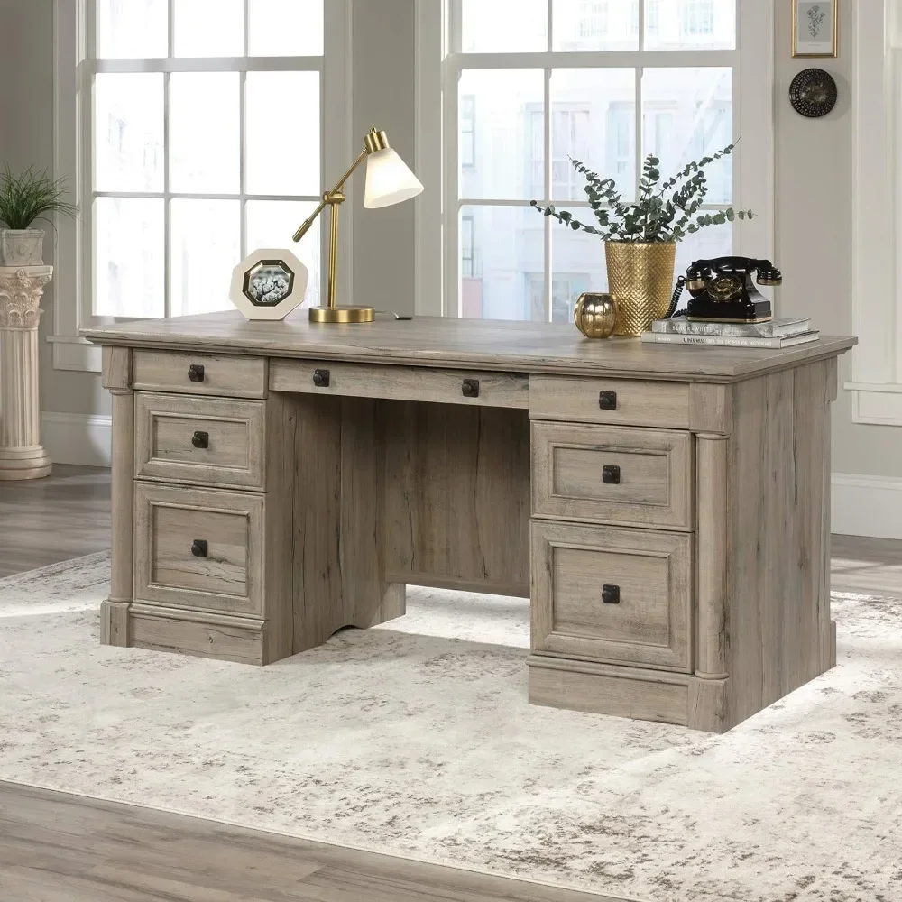 

v Executive Desk, L: 65.12" x W: 29.53" x H: 29.61"