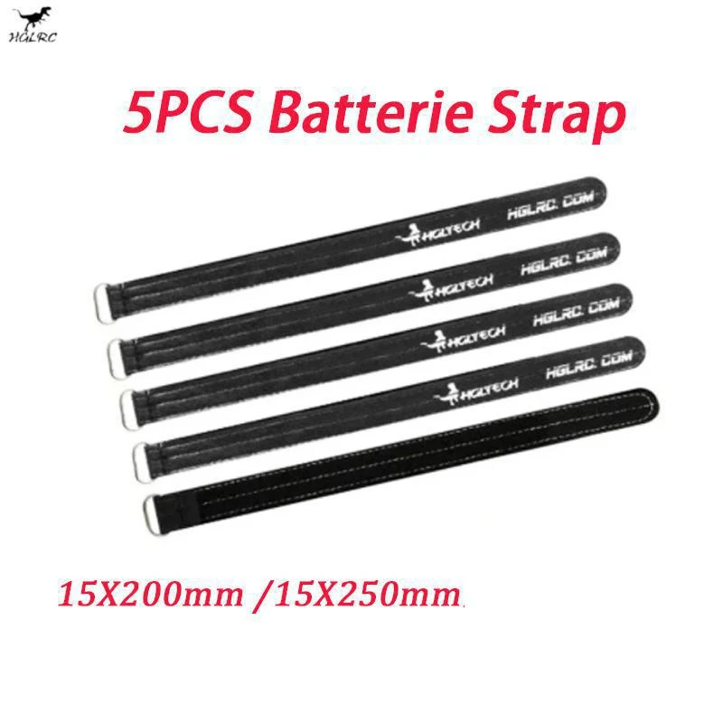 5pcs hglrc Metalls chnalle Batterie band 200mm 250mm für RC fpv Racing Freestyle Langstrecken drohnen 4s 6s Lipo Batterien