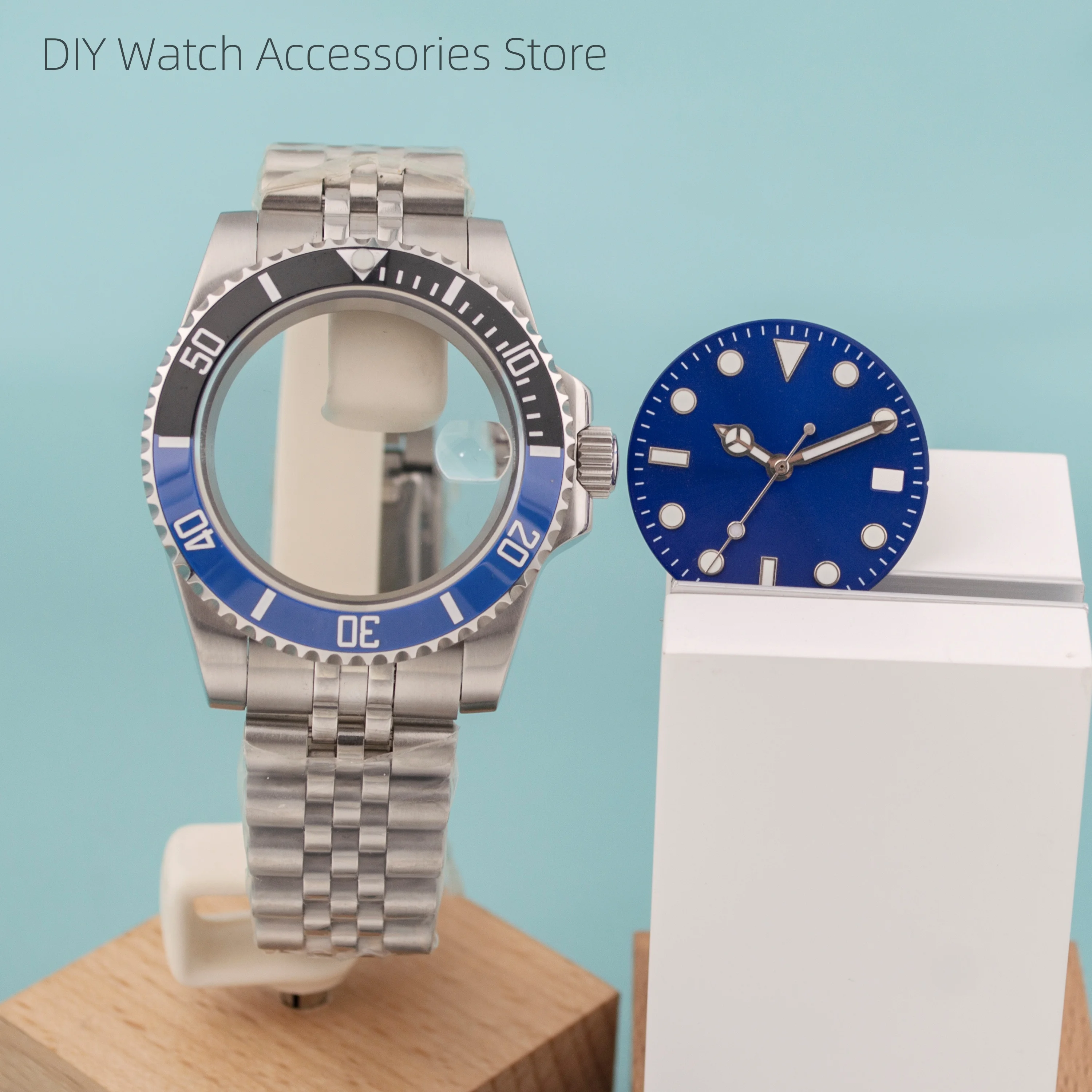 

316L Stainless Steel Strap NH35 SUB GMT Watch 40mm Case Dial Hands Sapphire Glass 10ATM Waterproof fit NH35 Movement