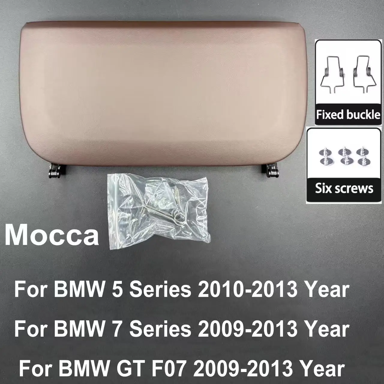 Autositz-Rückwandleiste, Leder-Rückenlehne, Aufbewahrungstasche, Abdeckung für BMW 5 7 GT-Serie F10 F11 F01 F02 F07 2009–2017 – Detail 2