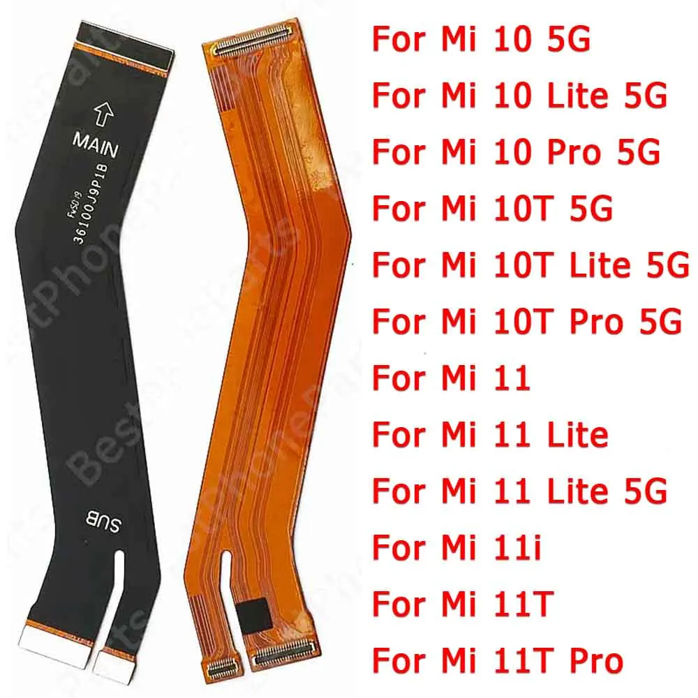 For Xiaomi Mi 10T 11T Pro 10 11 Lite 5G NE 11i Motherboard Spare Parts Mi10 Mi11 Replacement New Main Board Flex Cable