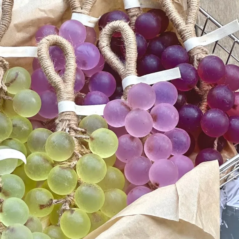 

A Cluster of Creative Grape Soap Cleansing Bath Moisturizing Moisturizing Essential Oil Handmade Soap Ice Crystal Transparent