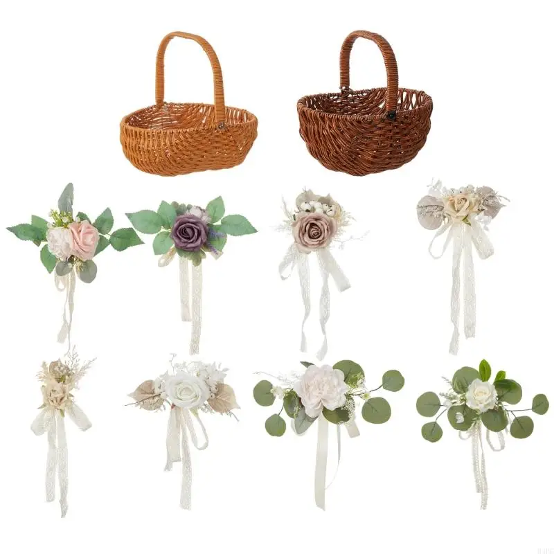 94pc Wicker Flower Basket Basket Containtd
