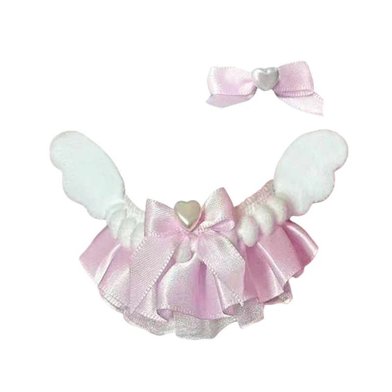 Vêtements de poupée en coton, robe pour poupée en peluche en vinyle, corps de poupée 10/13 cm, style princesse Lolita mignon, cadeau pour fille, robe de poupée, accessoires de jouets