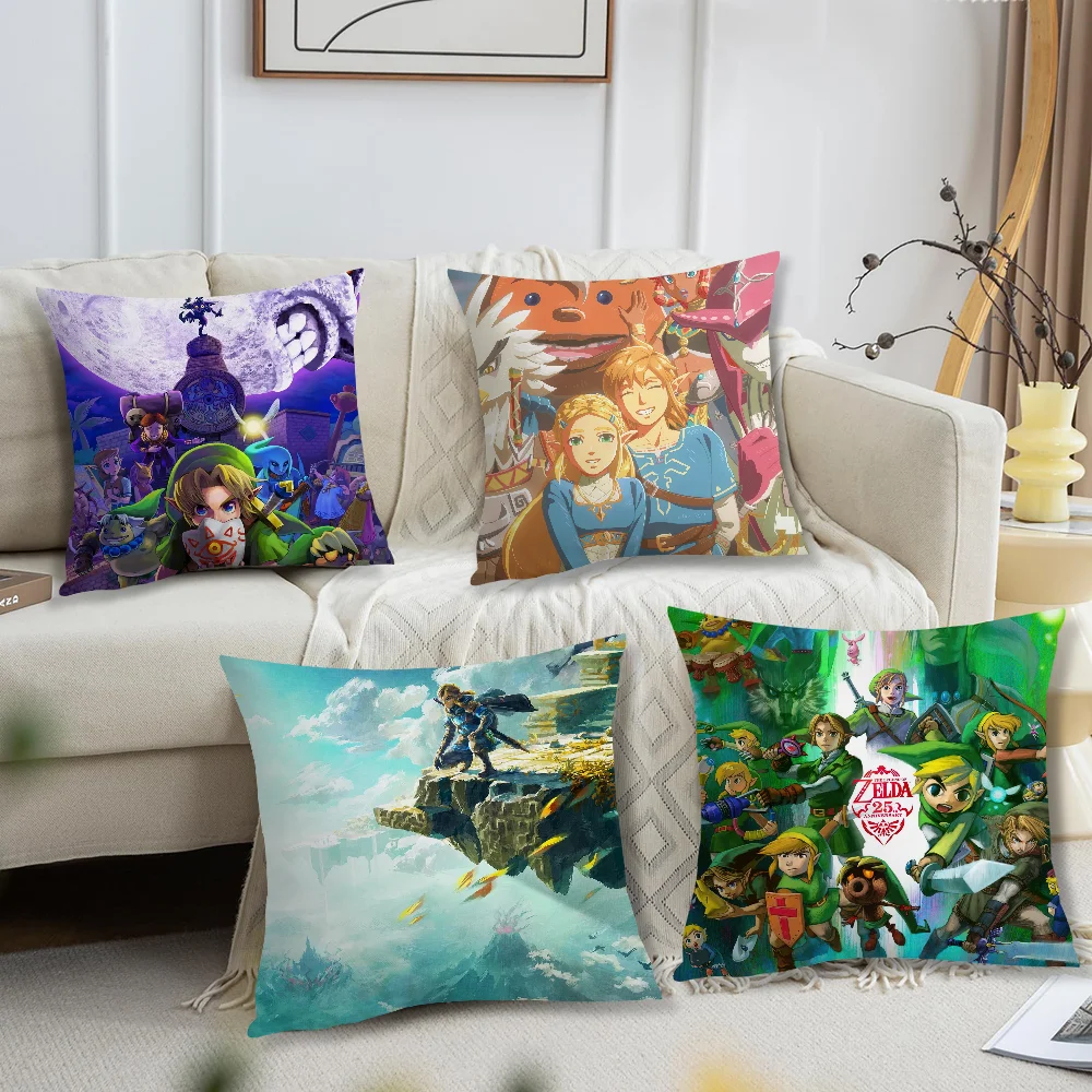 

Game The L-Legend of Z-Zelda Pillow Case Living Room Sofa Cushion Cover Suitable For Home Bedroom Room Decoration