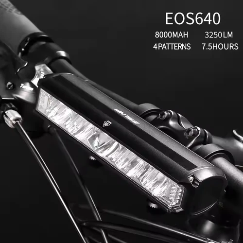 Imagen 1 del producto ESLNF luz Led nocturna para bicicleta de carretera, resistente al agua, recargable, 3250 lúmenes, luz delantera de bicicleta, faro de bicicleta de aleación de aluminio