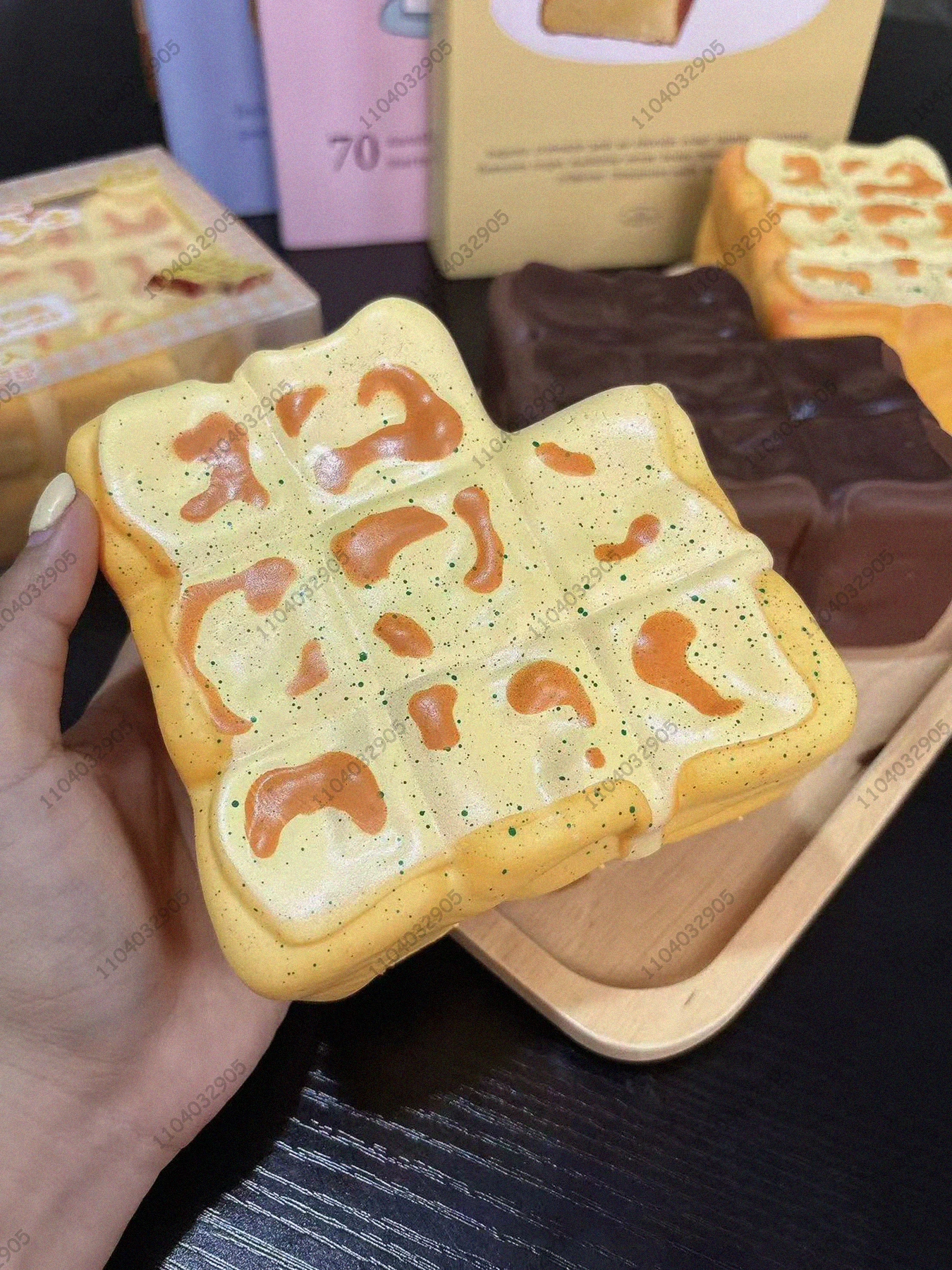 バターフレンチトースト スローライジング スクイーズトイ チョコレートラバトースト フード スクイーズトイ ストレス解消 ハンドリラックス ギフトトイ