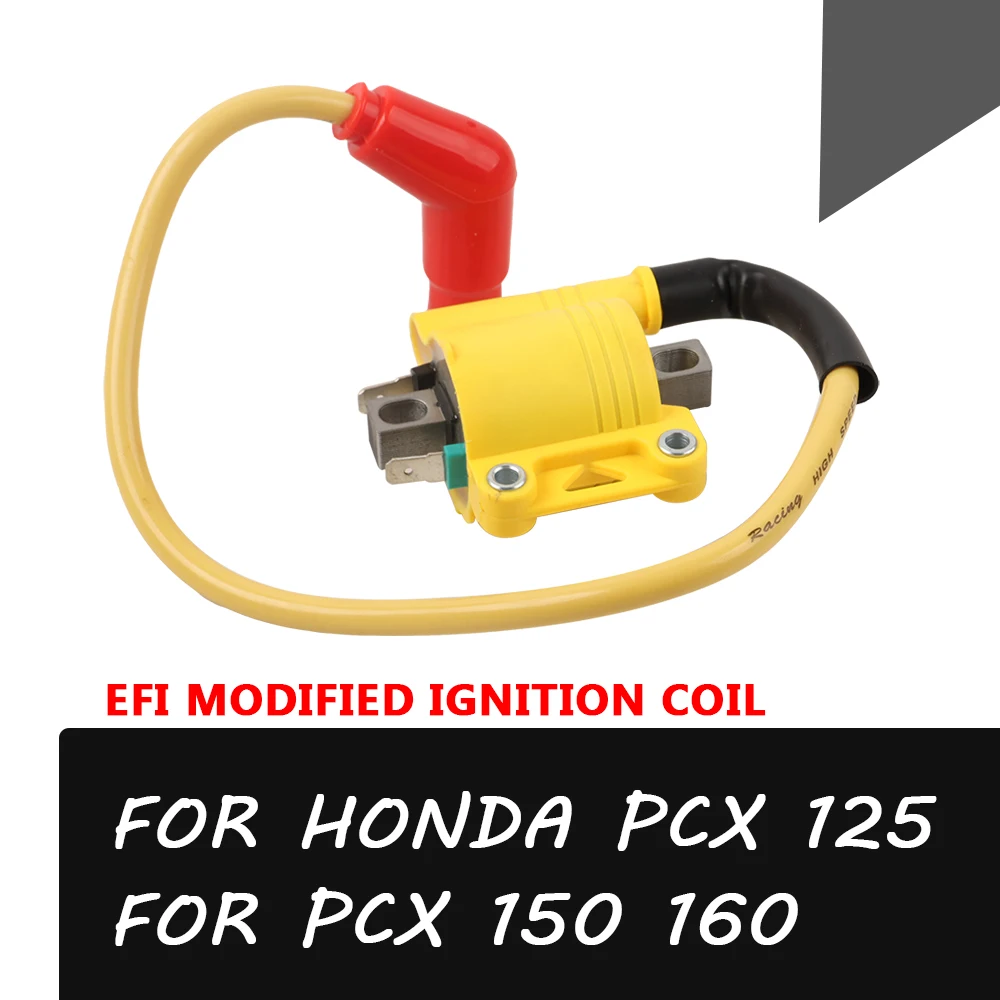 Bobina de encendido modificada EFI para motocicleta HONDA PCX125 PCX150 PCX160 PCX 125 150 160 2024, piezas electrónicas de bobina de inyección de combustible