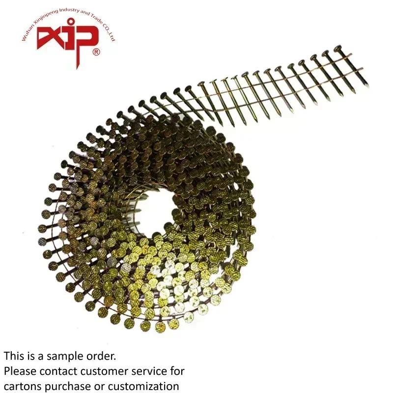 15-Degree Siding Nails Wire Collated Coil Nail Smooth Shank for Wooden Pallet Pneumatic Nail Gun Use