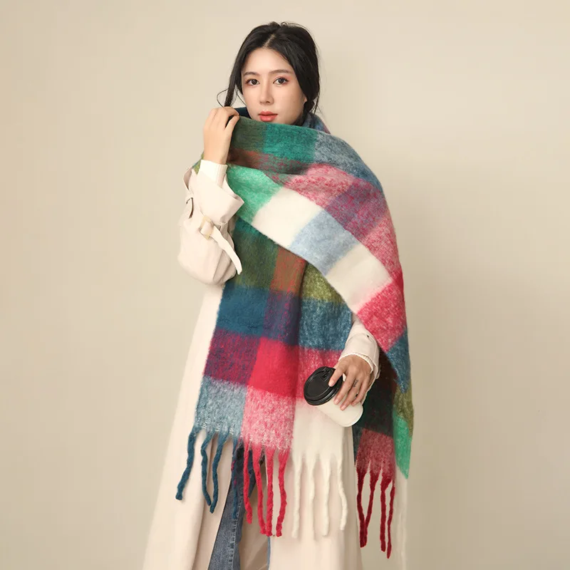 2022 New Cashmere Women Shawl Scarf Women Long Pashmina Foulard Autumn And Winter New Scarf Shawl Female Warm Big Scarf Shawl