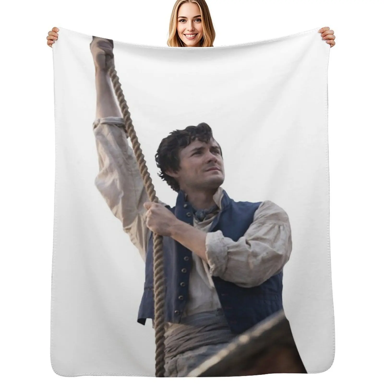 

Jonah Hauer-King as Prince Eric Throw Blanket Cozy Home Blanket Gift for Christmas Holiday