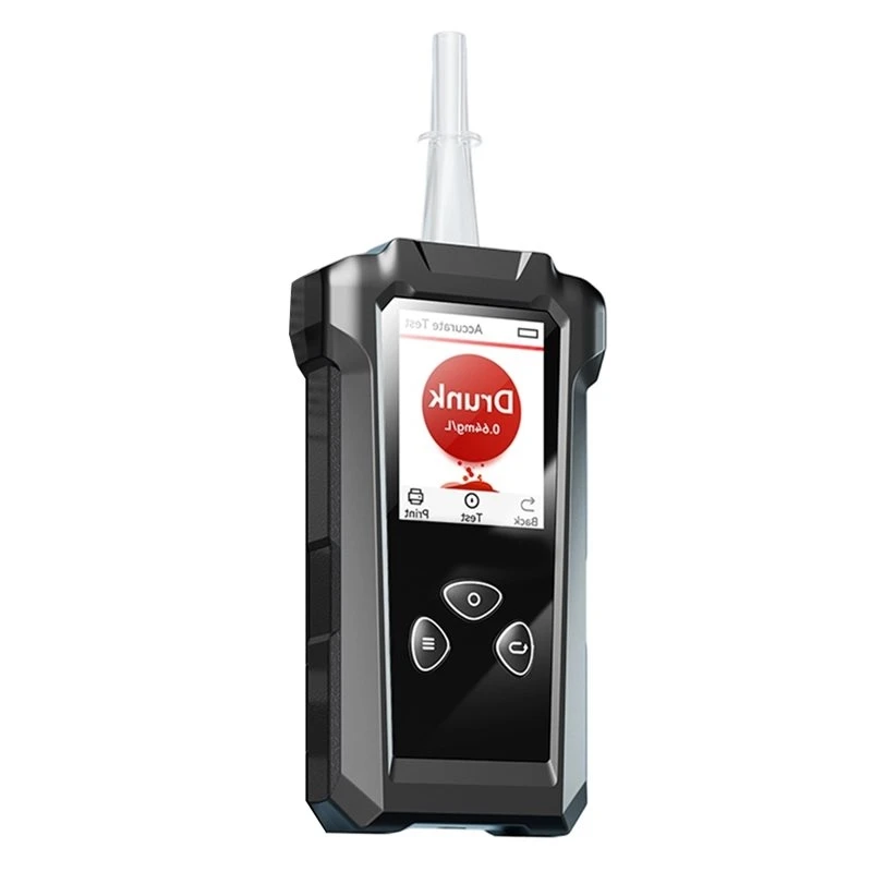 T23C Alcohol Tester, Two Testing Methods (With And Without A Blowpipe) Breathalyzer, Rechargeable Lithium-Ion Battery, Type-C