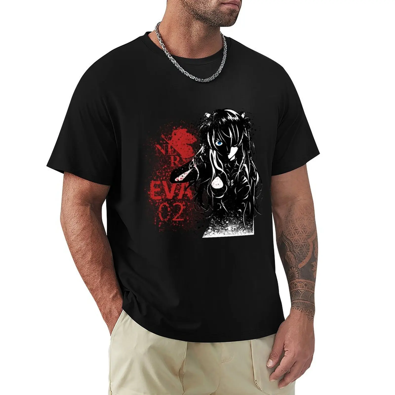 

Asuka T-Shirt vintage summer top black t-shirts for men