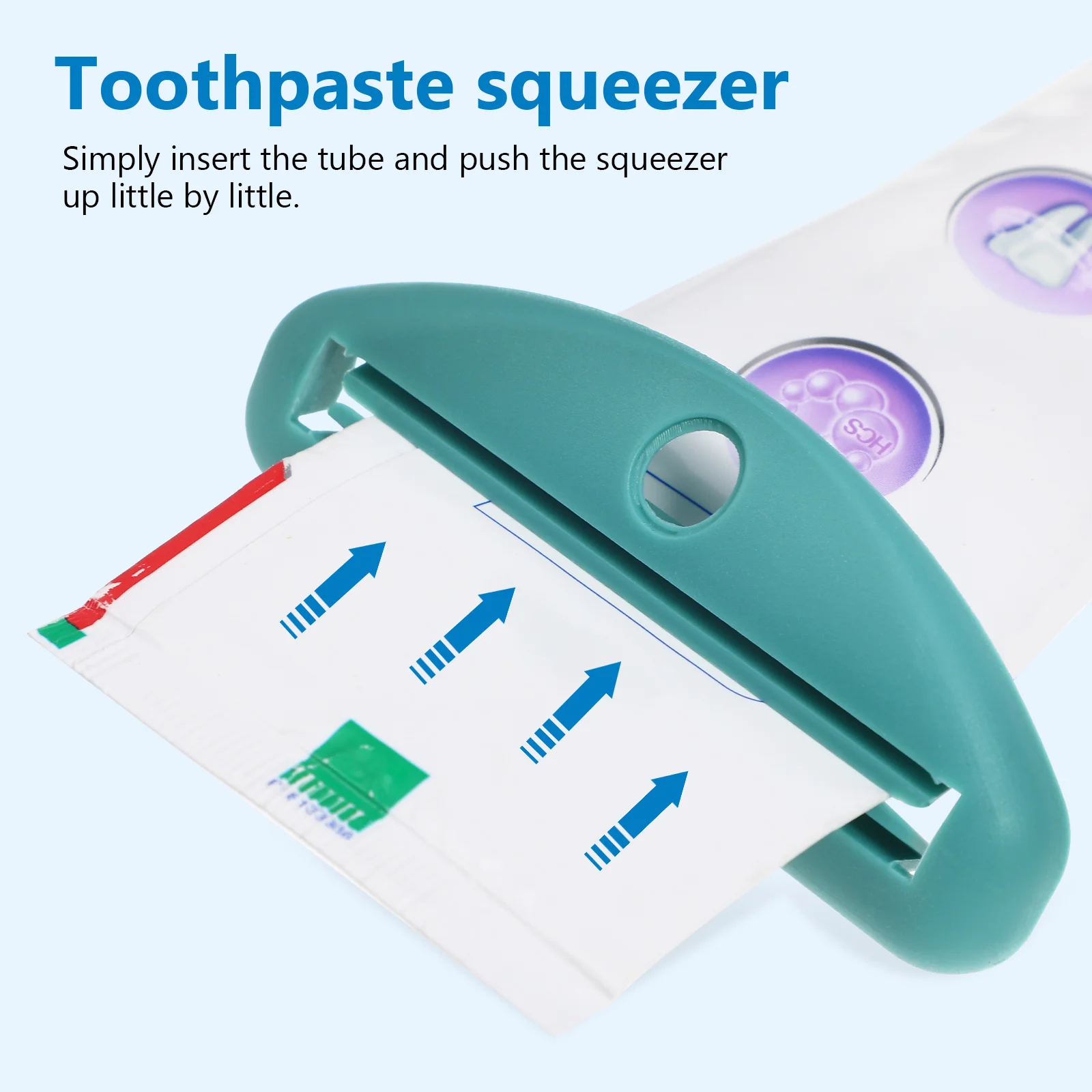 

8Pcs Toothpaste Squeezer Manual Tube Squeezer Clip Portable Durable Tube Extruder Dispensing Tool for Toothpaste Face Wash Sauce