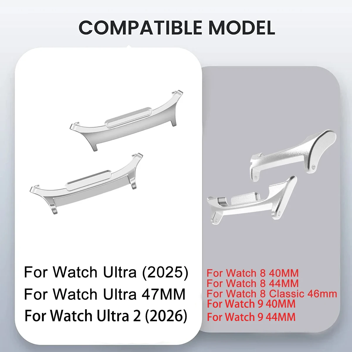Hochwertiges Edelstahl-Armband für Samsung Galaxy Watch 9/8/8 Classic 46mm 40 44mm Metall-Uhrenarmband für Samsung Ultra 2/2025 – Detail 1