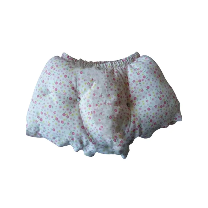 Sexy Thick Men's Underwear Sweet Cute Flower Soft Touch Convex Pouch Briefs Sissy Handmade Filled Cotton Underpants