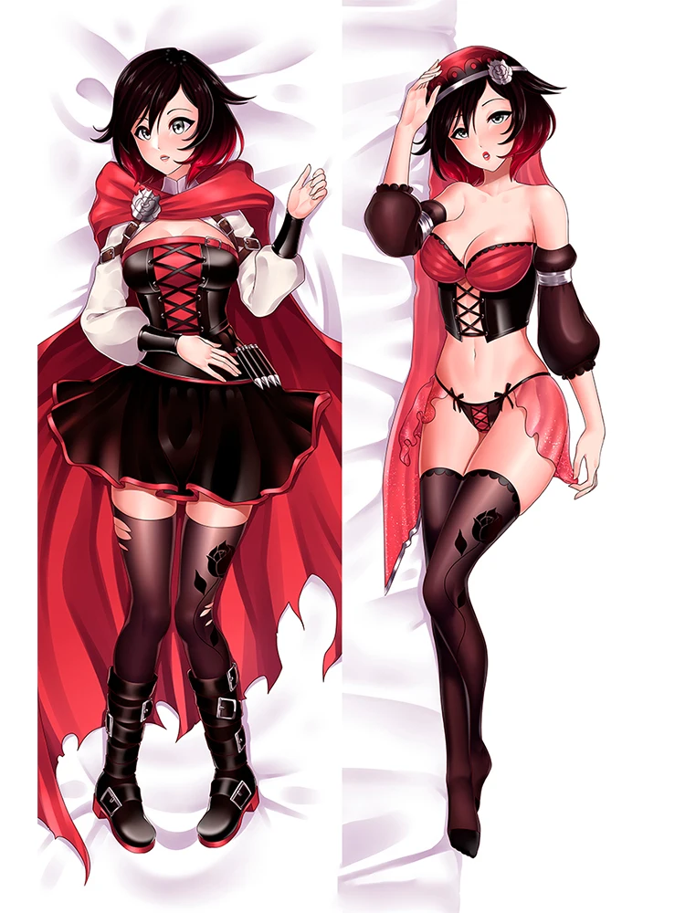 

Anime Dakimakura Pillow Case Fate Sexy and Busty Ruby Rose Body Pillow Double-Sided Halloween Decoration