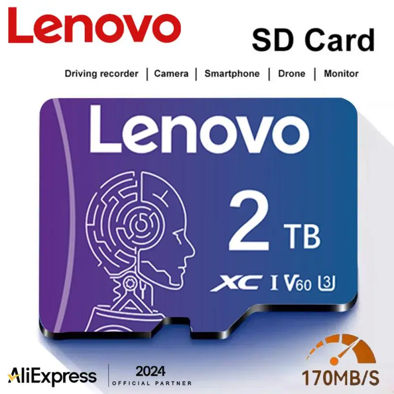 Lenovo 2TB SD Memory Card 1TB 512GB 256GB A2 U3 Micro TF SD Card 128GB High Speed MLC TF Card For Nintendo Switch Ps4 Games