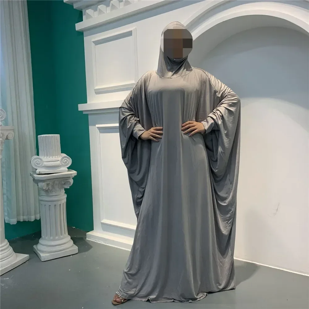 

Ramadan Overhead Hooded Abaya Women Muslim Maxi Dress Kaftan Eid Prayer Garment Islamic Clothing Arabic Robe Abayas Khimar Gown