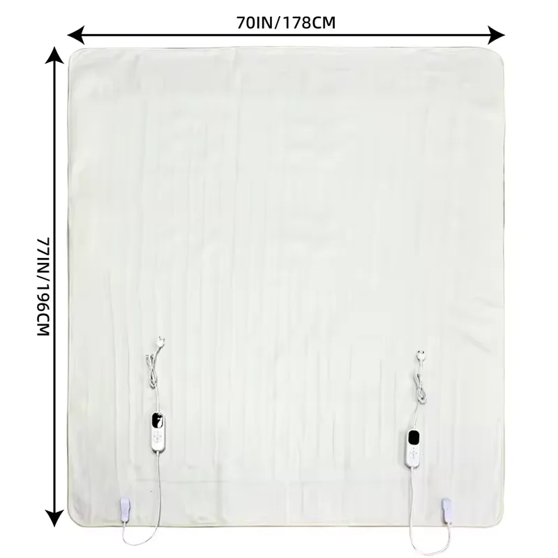 220V 180*195cm aquecido sob cobertor controlador duplo aquecedor de cama dupla elétrica sob cobertor