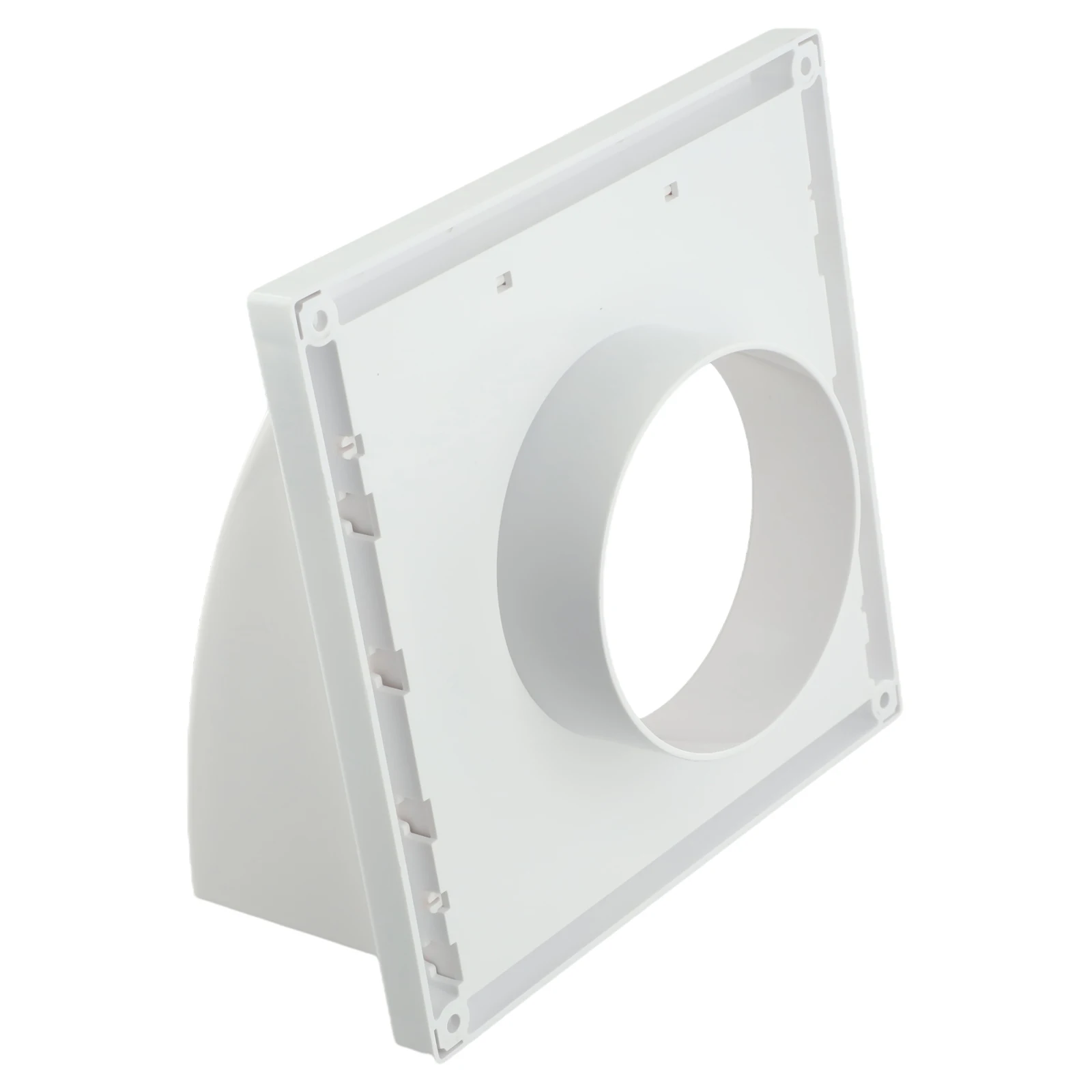 

Внешний настенный вытяжной вентиляционный отверстие с обратной заслонкой затвора и непромокаемым отверстием для использования с встроенными вытяжными вентиляторами и системами HVAC