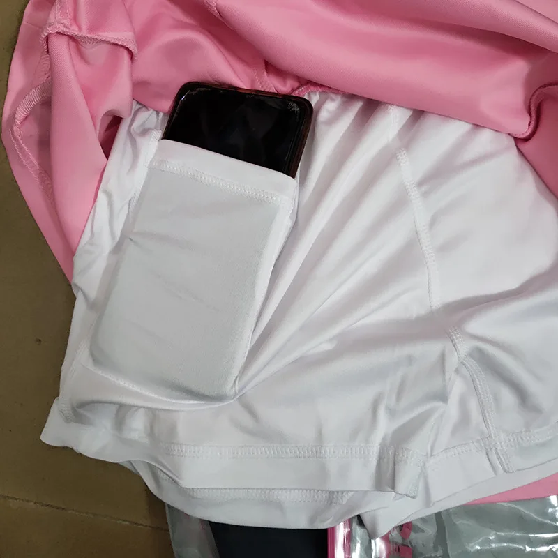 2024 Women's Sports Skirt Quick dry Tennis Yoga Badminton Golf Skirt Waisted Short Skirt Comfortable Breathable Belt Safety Pant