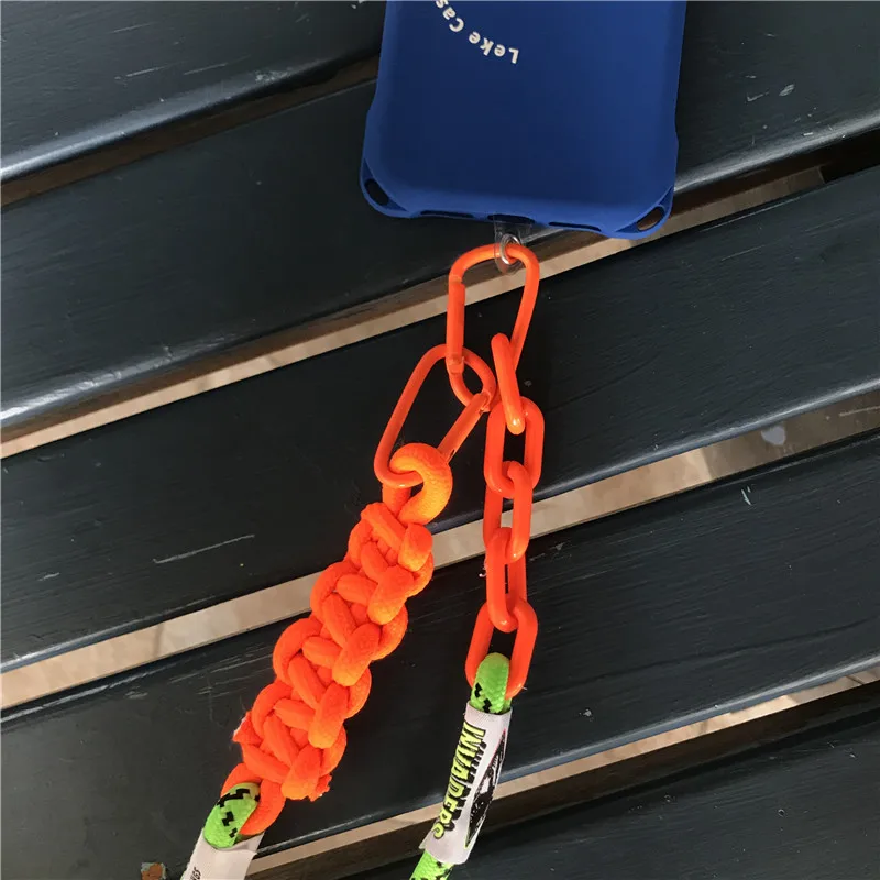 Colorful Woven Crossbody Mobile Phone Lanyard Strap Rope Sports Outdoor Universal Phone Case Anti-Lost Lanyard