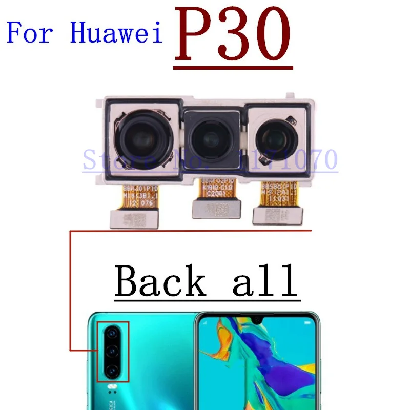 Original For Huawei P30 Pro Lite Front Rear View Back Camera Frontal Main Facing Small Camera Module Flex Replacement Parts