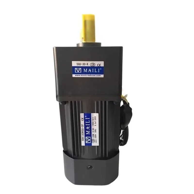 5RK120RGU-CF 120W Speed Control Gear Reduction Motor Single/Three Phase for Industrial Automation/Conveyor Systems
