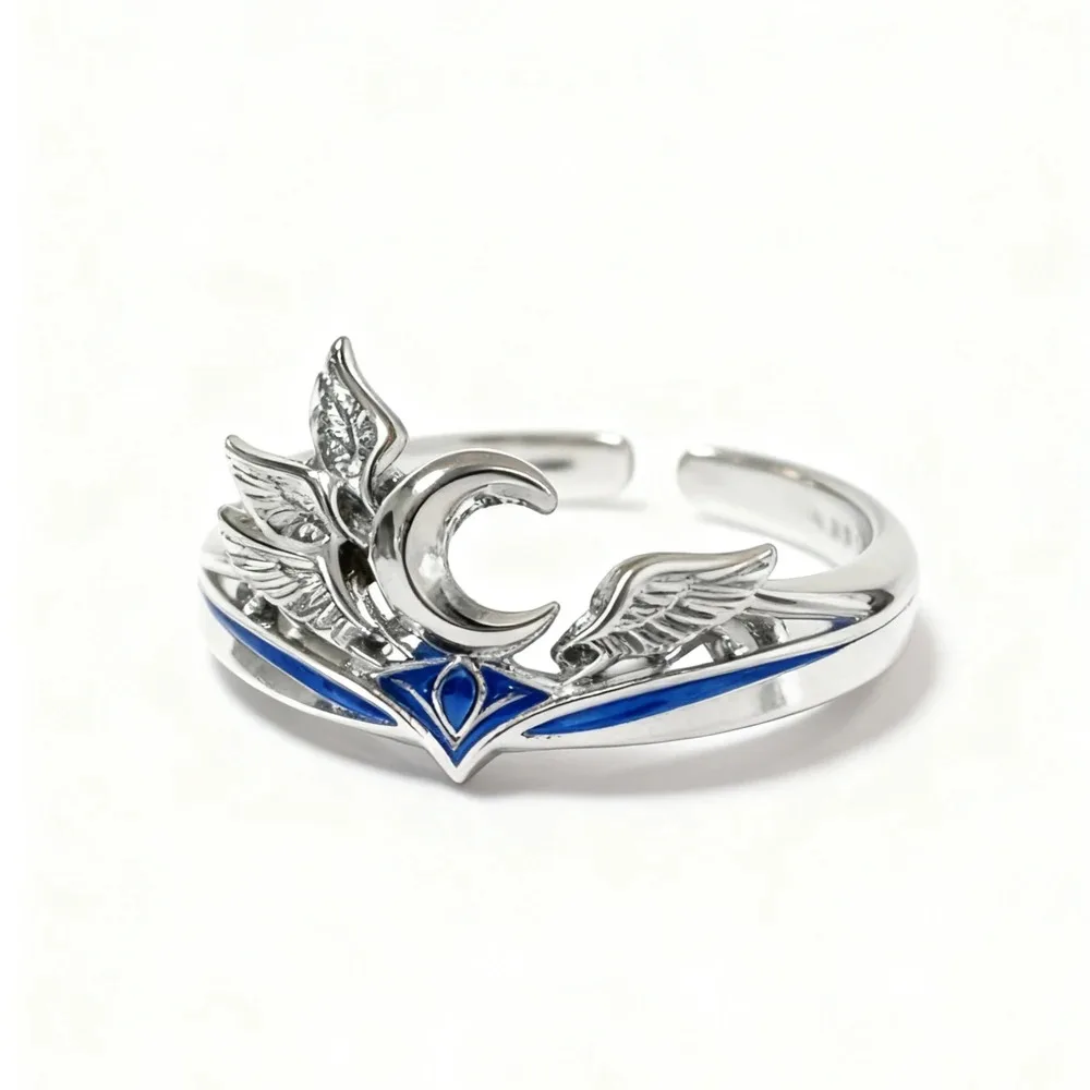 Game Genshin Impact Columbina Ring Cosplay Metalen Verstelbare Ringen Hip Hop Unisex Mode Vinger Ring Volwassen Partij Props