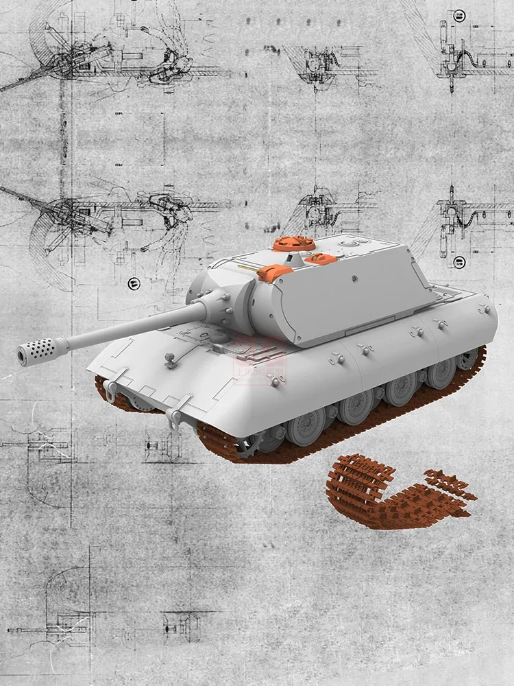 Amusing Hobby Tank  35A046 1/35 Scale German E-100 Super Heavy Tank, with Mouse Turret Model Kit