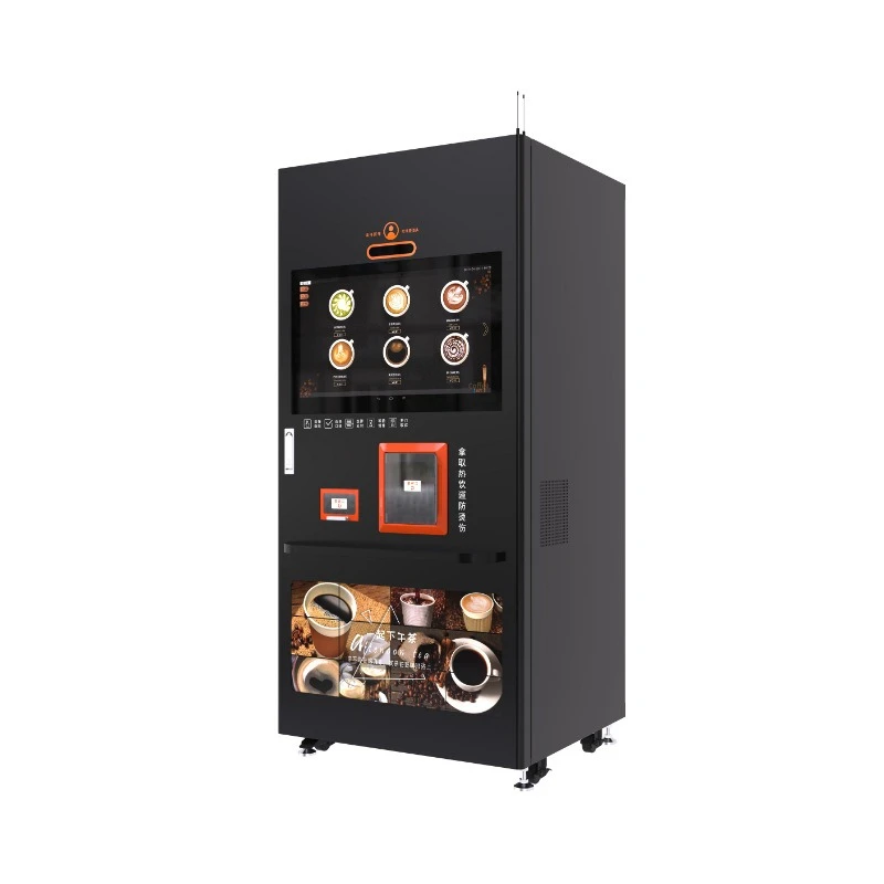 Freshly ground self-service coffee machine Commercial desktop touch screen ice making machine