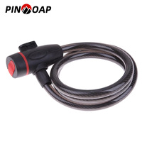 Heavy Duty Motorcycle Chain Lock Metal Anti Theft Bike Lock With 2 Keys Bicycle Anti-Theft Steel Coil Universal Bicycle Lock 1pc