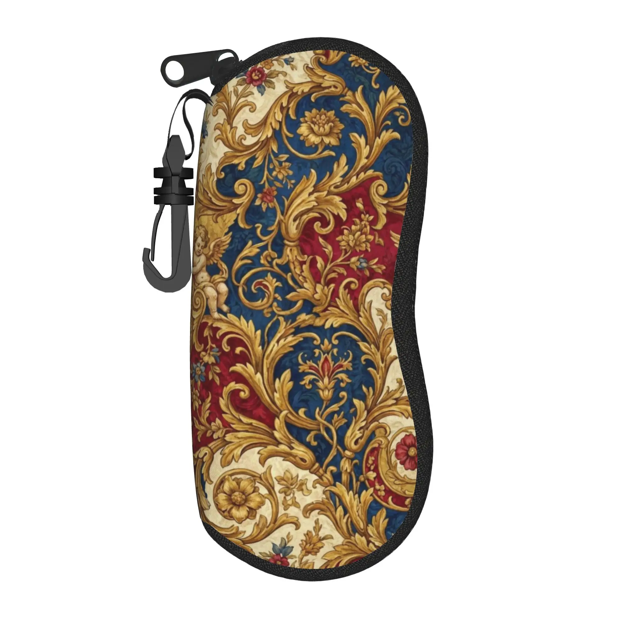 Lovely Golden Medallion Baroque Glasses Case New Accessories  Glasses Storage Box Cartoon Glasses Box