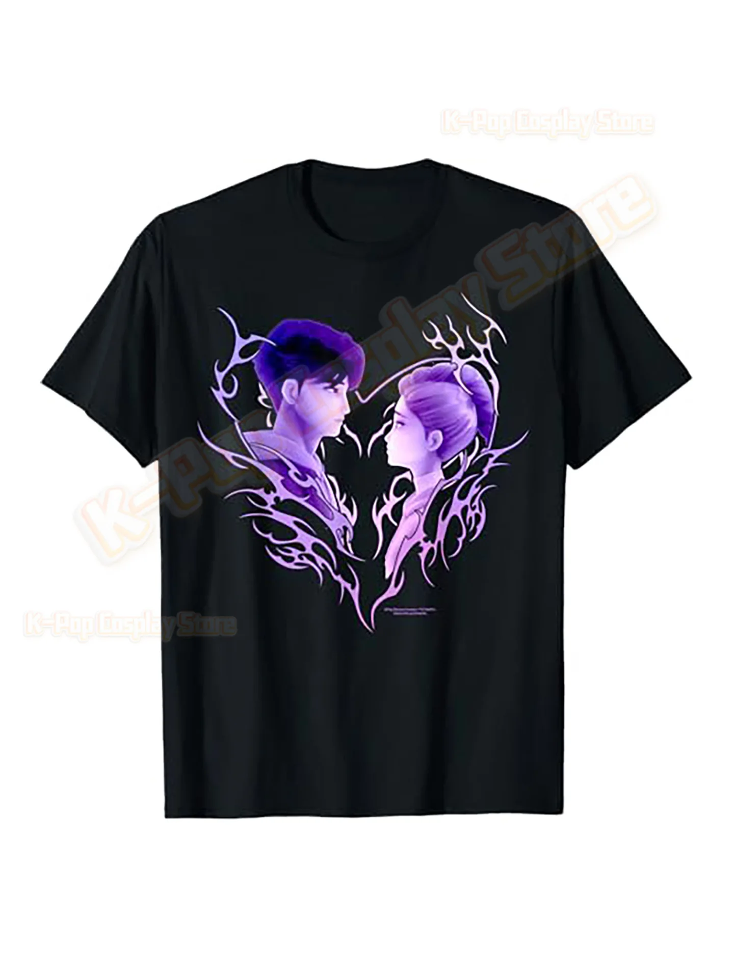 

K-pop Demon Hunter Rumi Mira Zpey Movie Pattern T-Shirt Unisex Original Harajuku Style High-Quality Cotton T-Shirt Streetwear