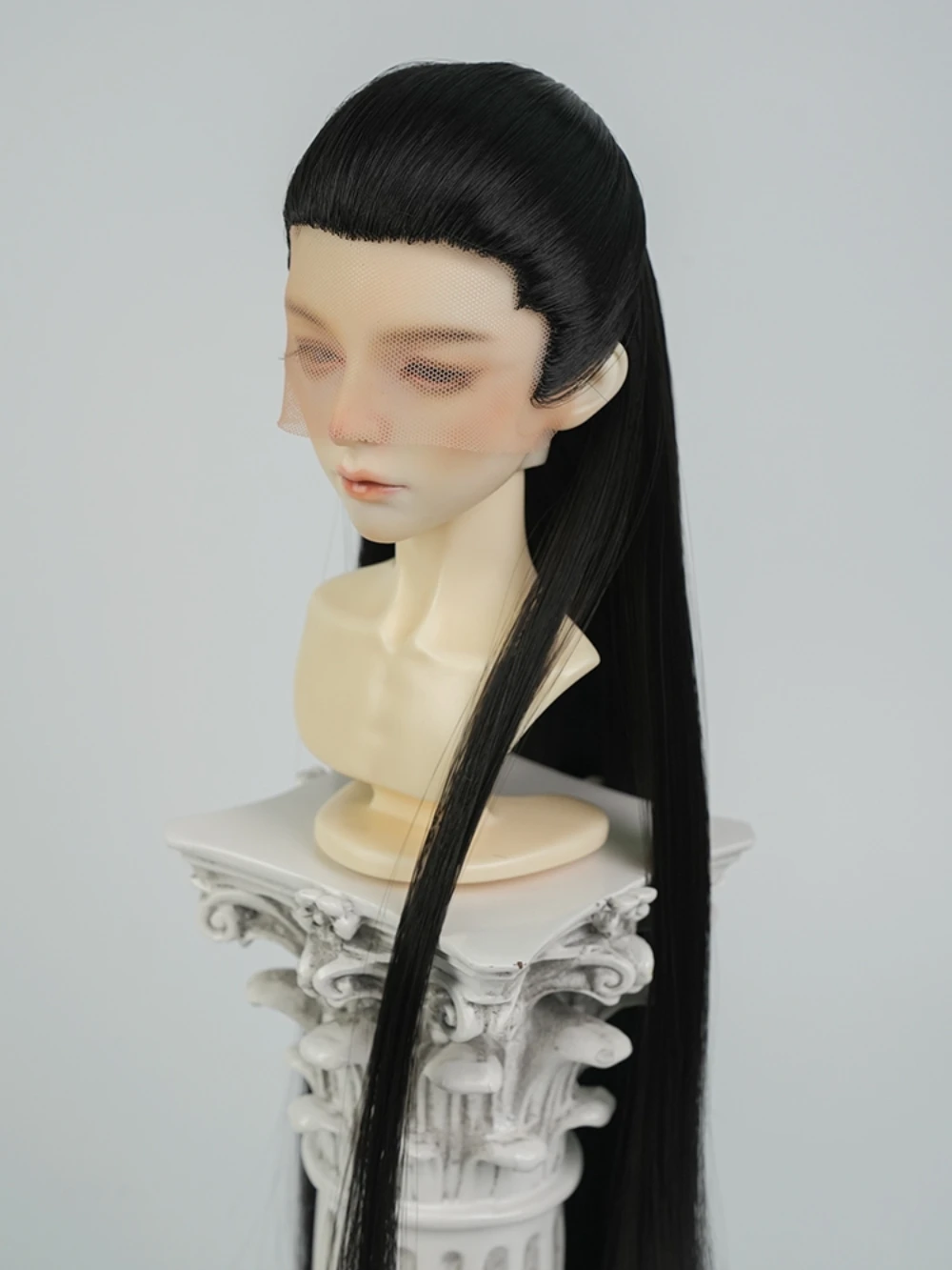 New 1/3 Doll's Wig for Bjd Doll Ancient Style Long Straight Hair Handsome Girl Toys Dress Up Fashion Doll Accessories, No Doll