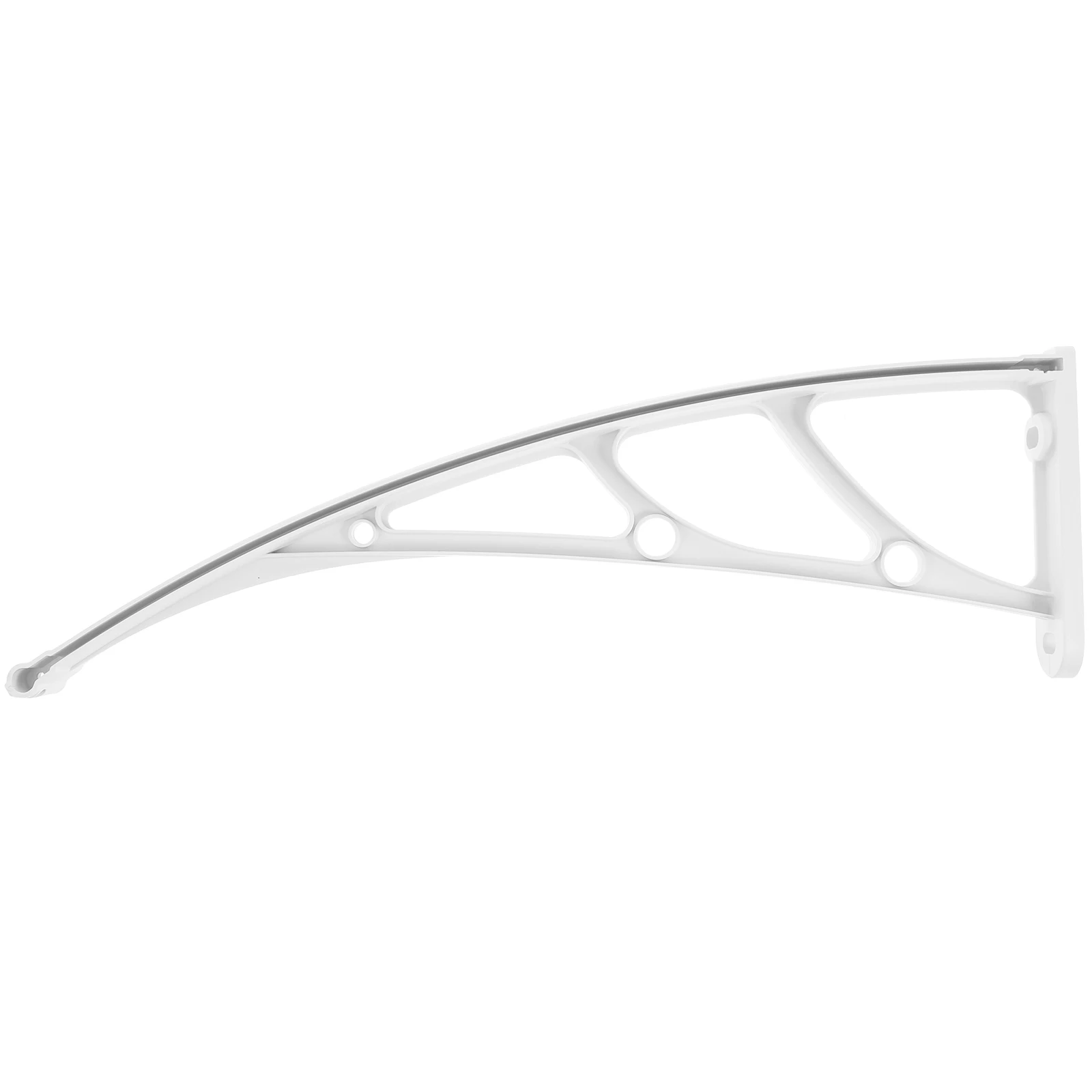 

Plastic Steel Bracket 600mm Base 110mm White Silent Awning Support Brackets For Doors Windows Patios Outdoor PVC Weather
