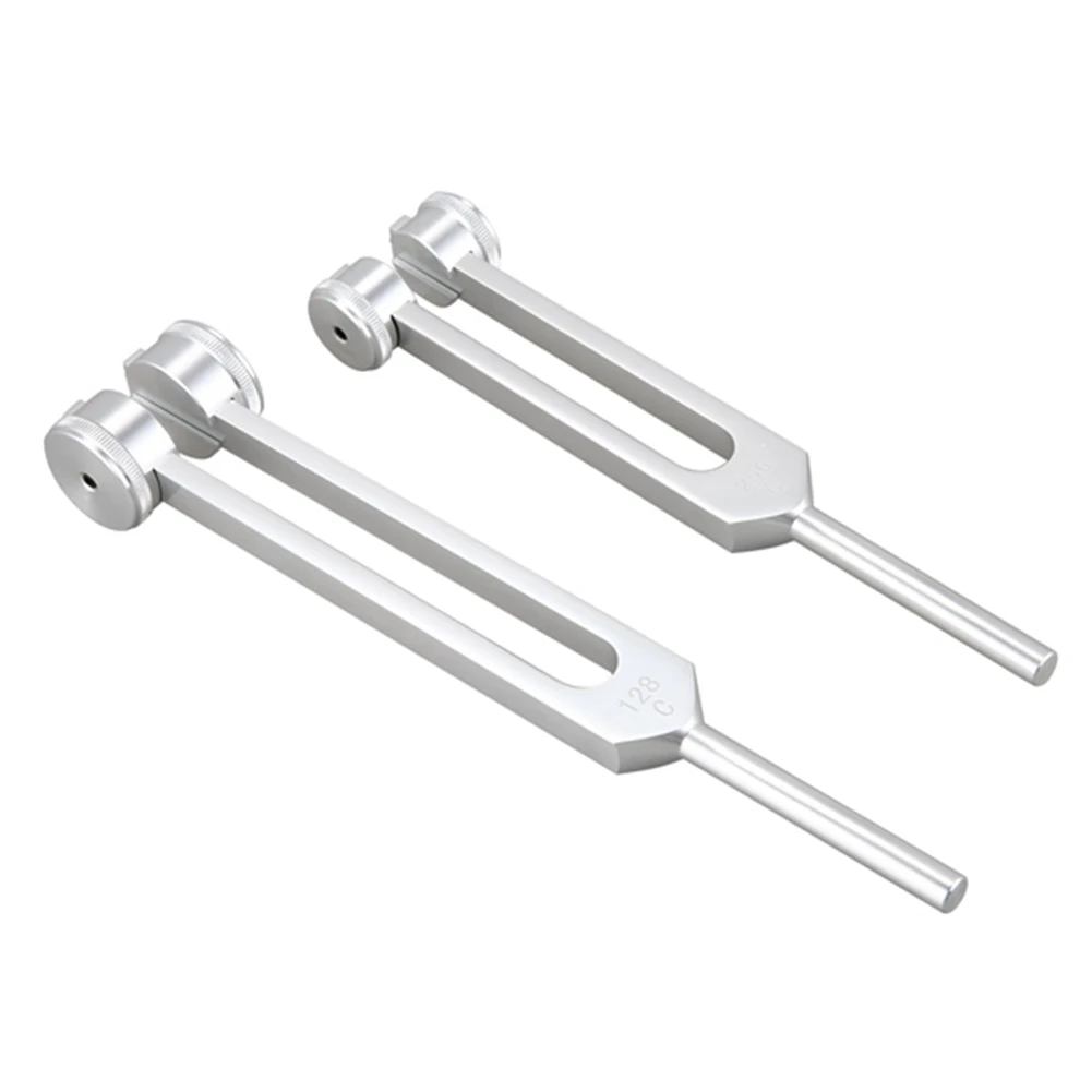 Hot New 6Pcs/Set 128Hz 256Hz 512Hz 1024Hz 2048Hz 4096Hz Tuning Fork with Hammer for Tuning Fork Kit Healing Sound Vibration Tool