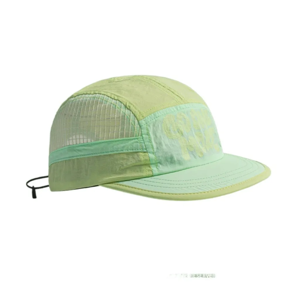 

Soft Brim Quick-drying Baseball Cap Retro 5-panel Sun Protection Breathable Hat Lightweight Casual Mesh Running Caps