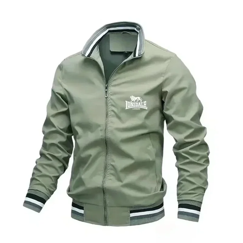 

Baseball Jacket 2023 LONSDALE Logo Aviator Stand Collar Jacket Men's Casual Slim Latest Spring Fashion High Quality Jacket